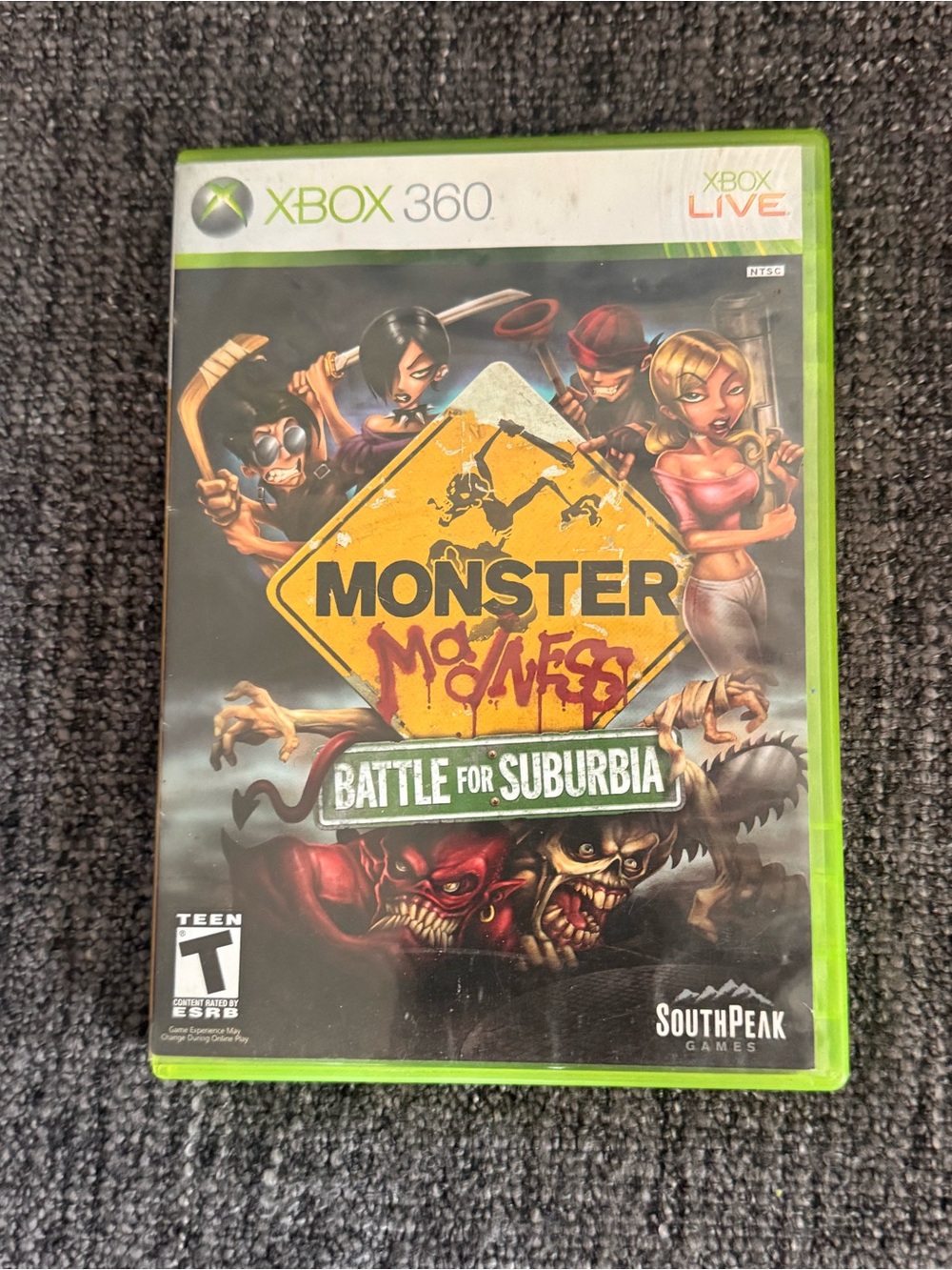 Monster Madness Battle For Suburbia Xbox 360 Game Complete